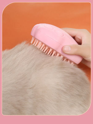 Silicone Pet Comb Brush Grooming Tools Cat Grooming Comb With Steam For Hair Cleaning