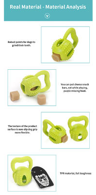 TPR Pet Toys Interactive Training Toys Leaky Food Toy Comfort Dog Chew Ball