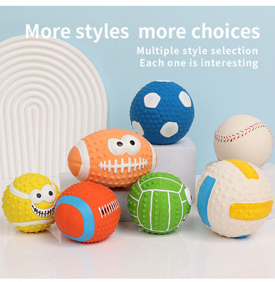 Interactive Dog Chewing Toy Eco Friendly Latex Pet Squeak Bite Toys