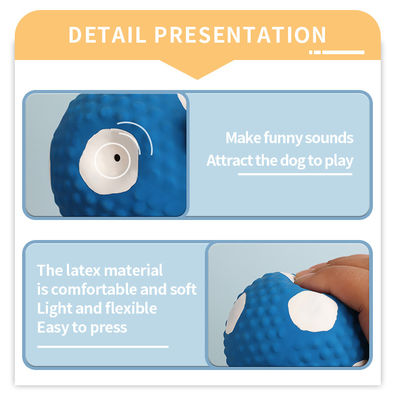 Interactive Dog Chewing Toy Eco Friendly Latex Pet Squeak Bite Toys