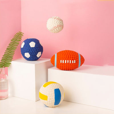 Interactive Dog Chewing Toy Eco Friendly Latex Pet Squeak Bite Toys