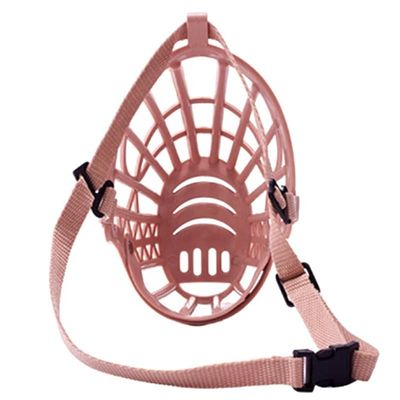 Eco Friendly Plastic Dog Muzzle Cover Adjustable Dog Barking Mouth Cover