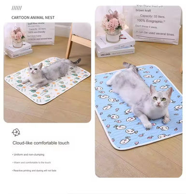 Summer Pet Cooling Mat Latex Pad Cat Dog Sleeping Kennel Ice Silk Cooling Pad