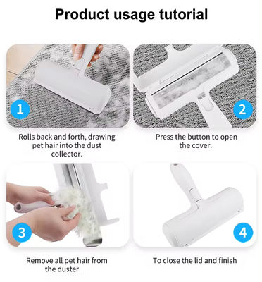 Reusable Pet Grooming Brush Couch Comb Self Cleaning Dog Hair Lint Roller Custom Logo