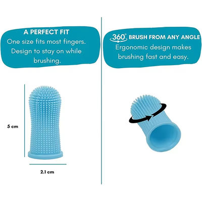 Soft Silicone Pet Toothbrush Easy Cleaning Dog Finger Toothbrush