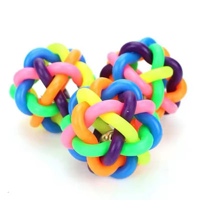 Indestructible Luxury Dog Chewing Squeaky Toy Plastic Dog Rolling Ball Toy With Sound