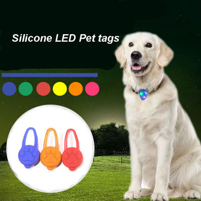 Waterproof Silicone LED Light Pet Collar Clip On Light Dog Collar Pet Safety Night Light