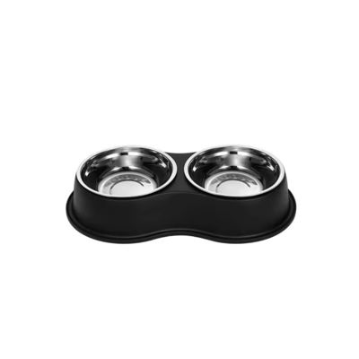 Non Slip Pet Feeder Smart Dog Food Feeder With Stainless Steel Bowls