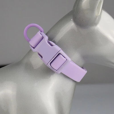 Custom Logo Color PVC Pet Collar Waterproof Silicone Dog Collar And Leash Set