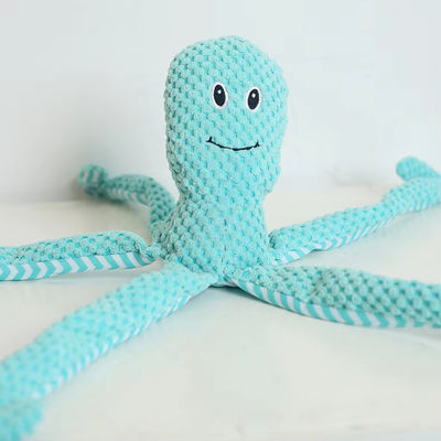 16 Inch Small Medium Stuffed Octopus Dog Toy Interactive Durable Dog Squeaky Toy