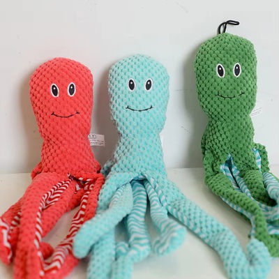 16 Inch Small Medium Stuffed Octopus Dog Toy Interactive Durable Dog Squeaky Toy