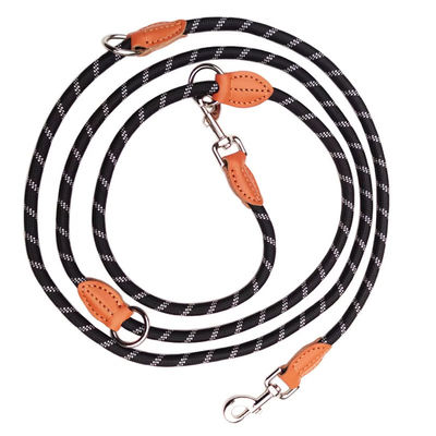 Heavy Duty Nylon Pet Leash Hands Free Reflective Rope Dog Leash With Adjustable Waist Belt