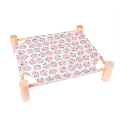 Disassembled Wooden Pet Hammock Bed Washable Dog Cat Marching Beds