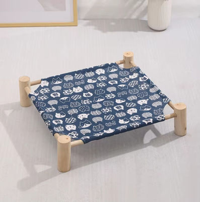 Disassembled Wooden Pet Hammock Bed Washable Dog Cat Marching Beds