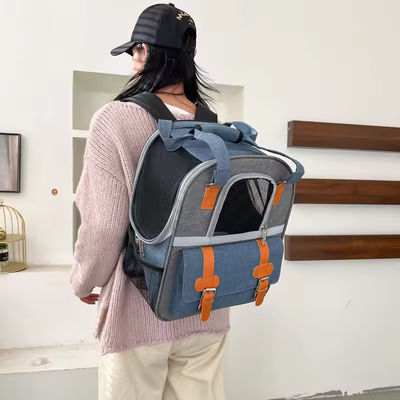 Transparent Oxford Pet Carrier Bag Breathable Travel Pet Cat Dog Carrier Bag Backpack