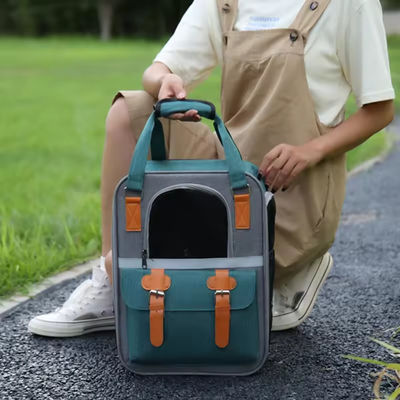 Transparent Oxford Pet Carrier Bag Breathable Travel Pet Cat Dog Carrier Bag Backpack
