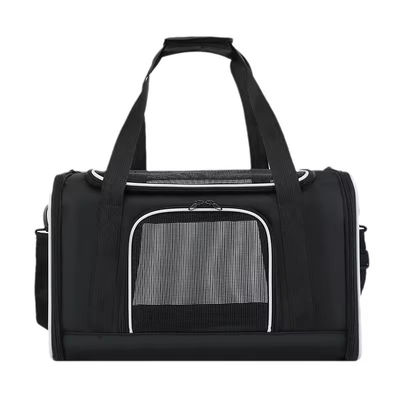 Canvas Polyester Outing Foldable Dog Backpack Travel Cat Carrier Shoulder Bag