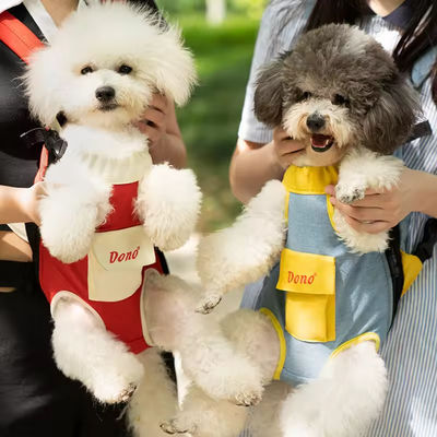 Portable Pet Carrier Bag Ventilated Breathable Washable Dog Front Carrier Backpack