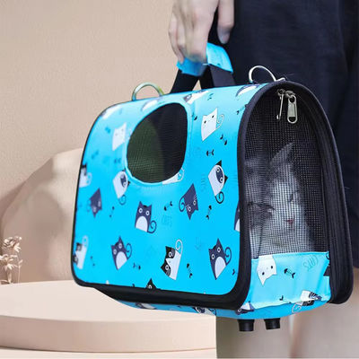 Travel Breathable Dog Carrier Printed Single Shoulder Portable Cat Carrier Bag