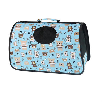 Travel Breathable Dog Carrier Printed Single Shoulder Portable Cat Carrier Bag