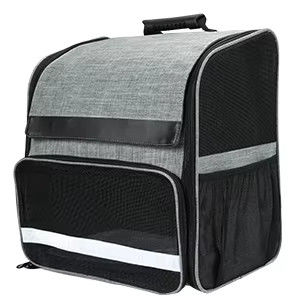 Expandable Pet Carrier Bag Airline Approved Pet Travel Carrier Backpack For Hiking