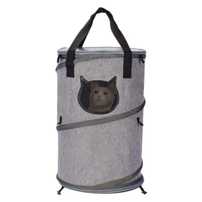 Foldable Travel Pet Carrier Bag Tunnel Toy Pet Carrier Handbag 3 In 1 Cat Tunnel Carrier