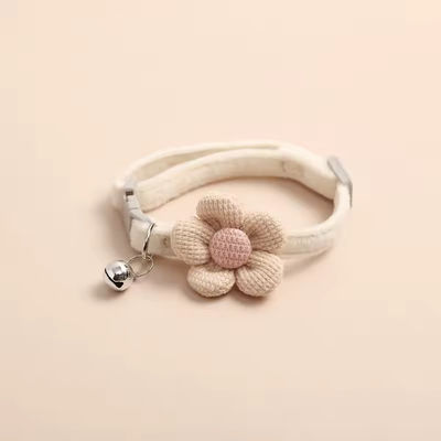 Adjustable Cute Pet Accessories Cartoon Flower Dog Collar Pet Dog Training Collar