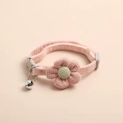 Adjustable Cute Pet Accessories Cartoon Flower Dog Collar Pet Dog Training Collar