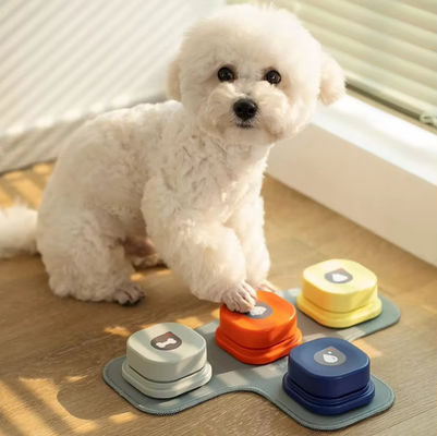 Dog Recordable Training Buzzers Trainable Dog Communication Button Pet Voice Toy Clicker