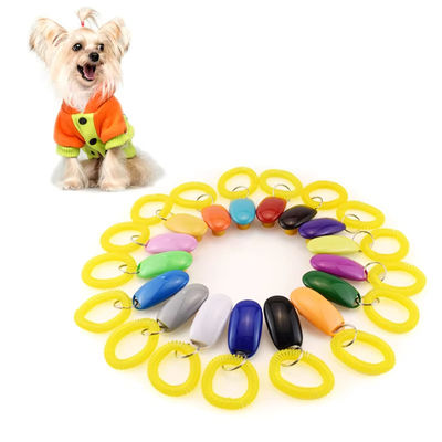Multi Color Interactive Pet Training Whistle High Tone Plastic Dog Whistle With Lanyard