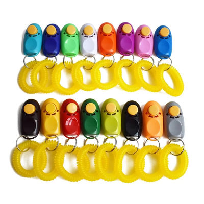 Multi Color Interactive Pet Training Whistle High Tone Plastic Dog Whistle With Lanyard