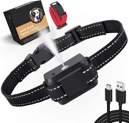Rechargeable Auto Pet Anti Bark Spray Collar Dog Training Device ABS Material