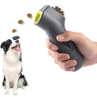 Interactive PP Pet Training Products Dog Treat Launcher Puppy Snack Shooter