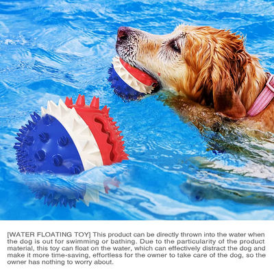 Molar Teeth Resistant Suction Cup Dog Tug Toy TPR Dog Training Squeaky Dog Chew Toy Ball