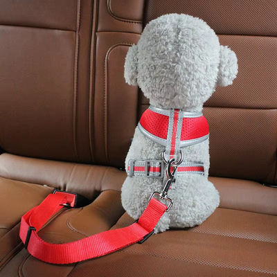 Adjustable Nylon Pet Seat Belt Leash Small Medium Dog Car Harness Seat Belt