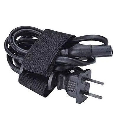 Nylon Hook And Loop Cable Strap Reusable Self Gripping Strap With Plastic Buckle