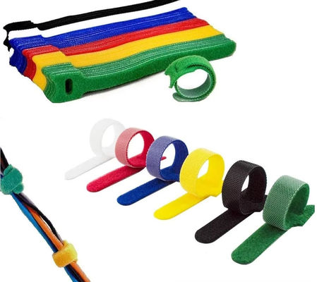 Reusable Hook And Loop Cable Ties Down Straps Adjustable Adhesive Backed
