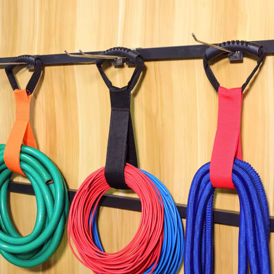Portable Heavy Duty Nylon Webbing Hook And Loop Storage Strap With Carry Handle