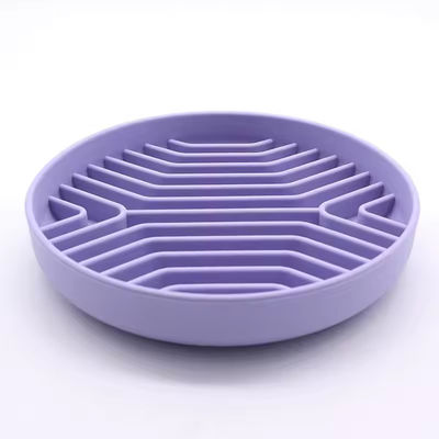 Silicone Slow Pet Food Bowl Non Slip Non Displacement Dog Slow Eating Bowl