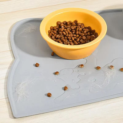 Waterproof Silicone Pet Feeding Mat Floor Non Skid Pet Feeding Placemat For Cat Dog