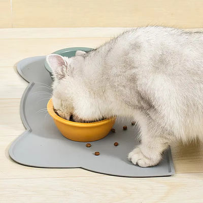 Waterproof Silicone Pet Feeding Mat Floor Non Skid Pet Feeding Placemat For Cat Dog