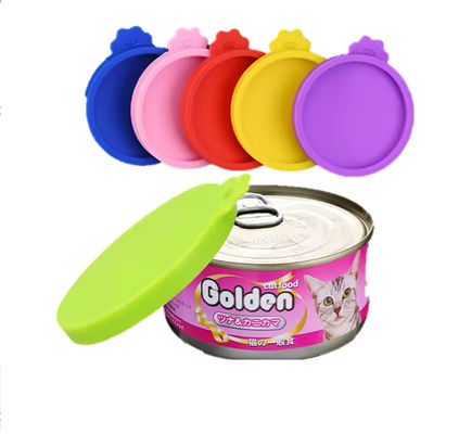 BPA Free Silicone Dog Food Can Covers Pet Food Can Lid 1 Fit 3 Standard Size Food Cans