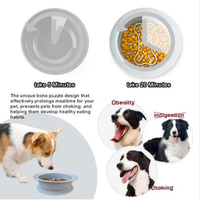 Silicone Feeding Pet Bowls 2 In 1 Lickimat Slow Feeder Bowls With Suction Cup