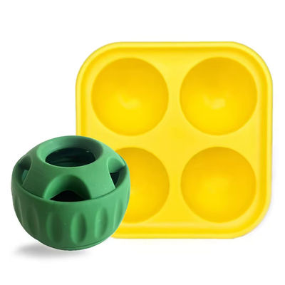 Refillable Natural Rubber Slow Feeder Dog Ball Easy Clean Silicone Dog Food Ball Toy