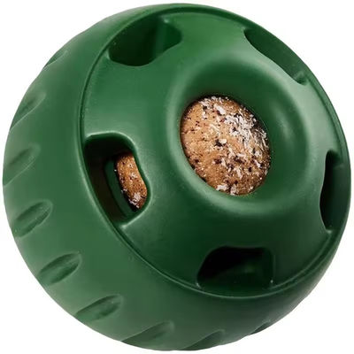 Refillable Natural Rubber Slow Feeder Dog Ball Easy Clean Silicone Dog Food Ball Toy