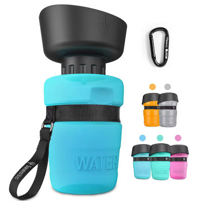 Portable Squeeze Type Pet Bowls Going Out 500ml Cat Dog Water Drinking Bottle