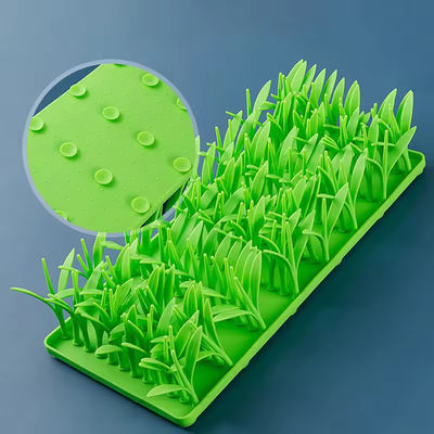 Safe Non Toxic Grass Food Mat Silicone Sniffing Mat For Dogs Hide And Seek Feeder Mat