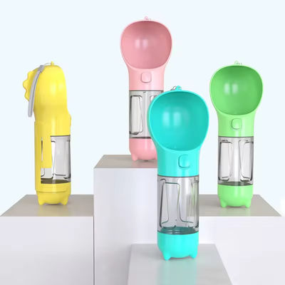 Leak Proof 4 In 1 Portable Dog Water Bottle Dog Multifunctional Travel Water Bottle