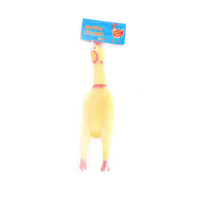 Rubber Screaming Chicken Squeaky Dog Toy Vinyl Funny Bite Training Toys For Dogs