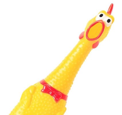 Rubber Screaming Chicken Squeaky Dog Toy Vinyl Funny Bite Training Toys For Dogs